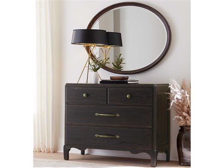 Hooker Furniture Americana Brown Oak Wood Nightstand