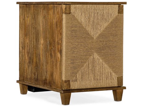 Hooker Furniture Commerce And Market Rectangular Wood Natural End Table