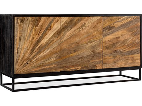 Hooker Furniture Commerce And Market 68" Mango Wood Black Natural Media Console