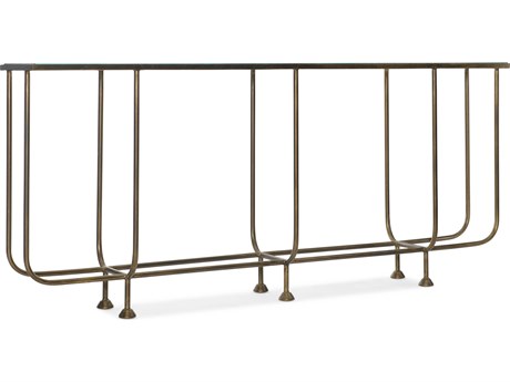 Hooker Furniture Commerce And Market Kiara Rectangular Glass Gold Console Table