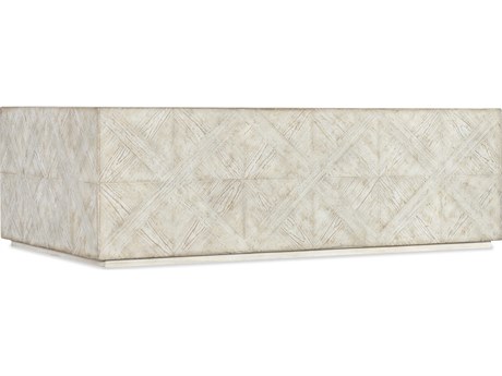 Hooker Furniture Commerce And Market Block Buster Rectangular White Wood Cocktail Table