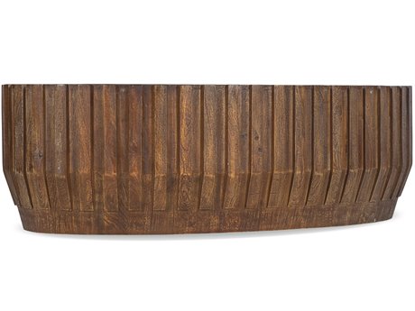Hooker Furniture Commerce And Market Oval Natural Wood Coffee Table
