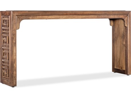 Hooker Furniture Commerce and Market Thrace Rectangular Glass Brown Console Table