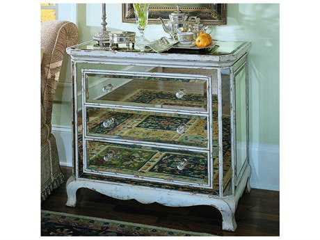 Accent Chests & Accent Chest of Drawers | LuxeDecor - Hooker Furniture Mirrored & Antique Parchment 36''W x 20''D French