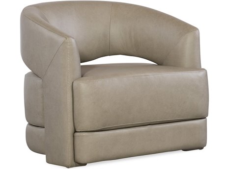 Hooker Furniture Cc Keys Swivel Green Leather Accent Chair