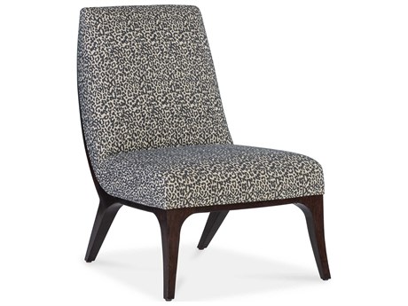 Hooker Furniture Bella Slipper Black Fabric Accent Chair