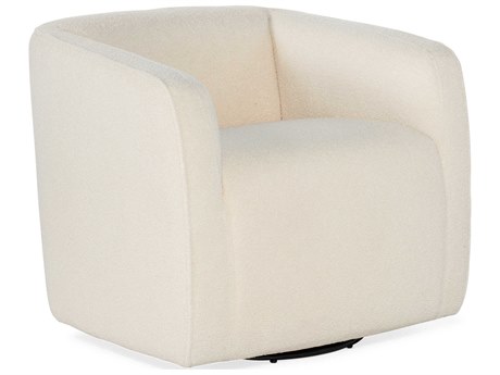 Hooker Furniture Bennet Swivel White Fabric Accent Chair