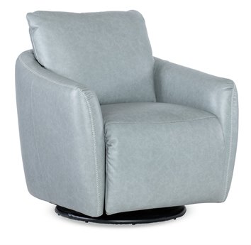 Hooker Furniture Cc Bonnie Swivel Blue Leather Accent Chair