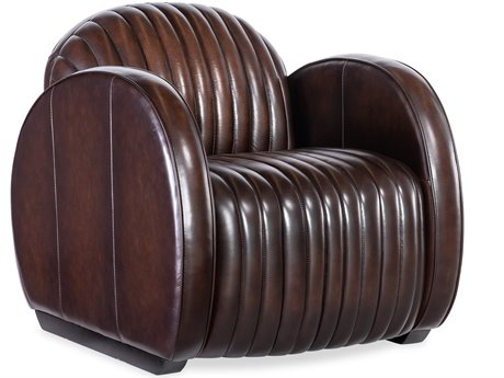 Hooker Furniture Cc Banks Brown Leather Accent Chair