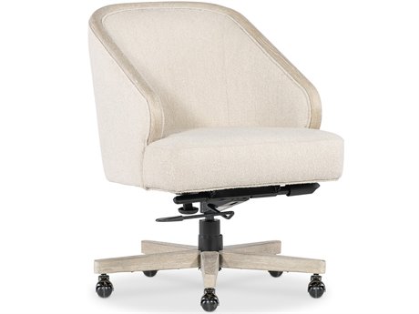 Hooker Furniture Ec Paloma Beige Upholstered Adjustable Swivel Tilt Executive Desk Chair
