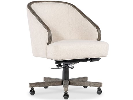 Hooker Furniture Ec Paloma Beige Upholstered Adjustable Swivel Tilt Executive Desk Chair