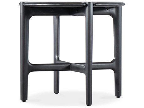 Hooker Furniture Harlow Round Wood Black End Table