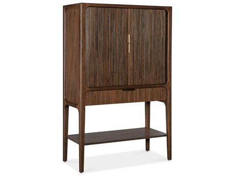 Hooker Furniture Archer Brown Mahogany Wood Chestnut Bar Cabinet