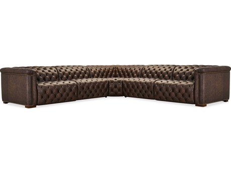 Hooker Furniture Ss Brown Leather Sectional Sofa
