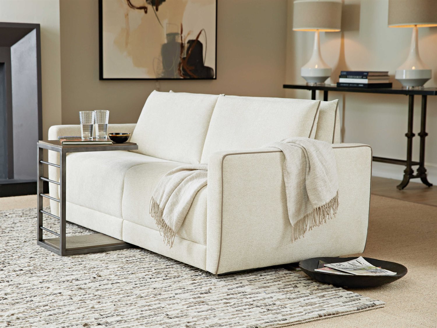 Hooker Furniture Keane Cavalli Cream Sofa Bed | HOOSS723PSL2003