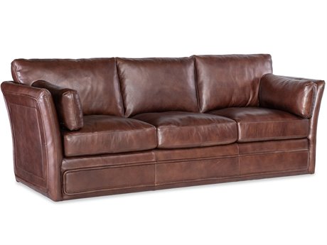 Hooker Furniture Ss Woodstock Brown Leather Sofa