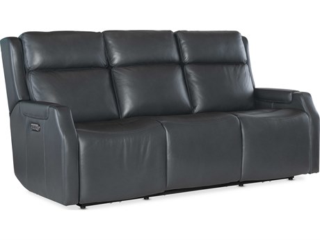 Hooker Furniture Ms Black Leather Sofa