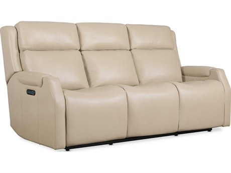 Hooker Furniture Ms Beige Leather Sofa