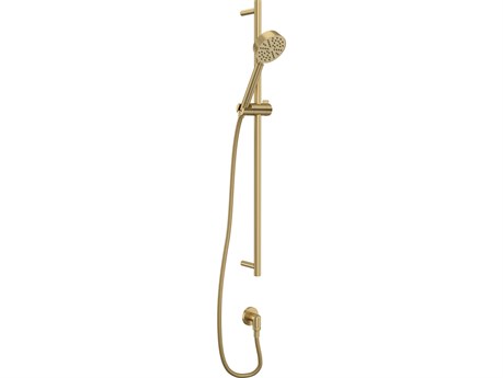 Rohl Antique Gold Handshower Set With 31" Slide Bar and Single Function Handshower