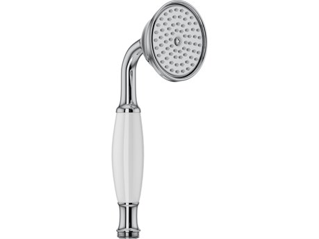 Rohl Polished Chrome Single Function Straight Handshower With Easy Clean Anti-Cal Spray Pattern