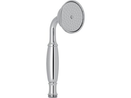 Rohl Polished Chrome Straight Handshower With Easy Clean Anti-Cal Spray Pattern