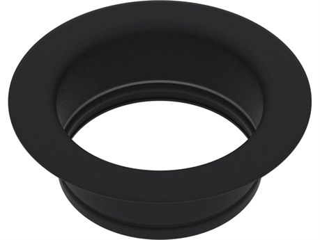 Rohl I.S.E. Disposal Throat In Matte Black Escutcheon Or Flange