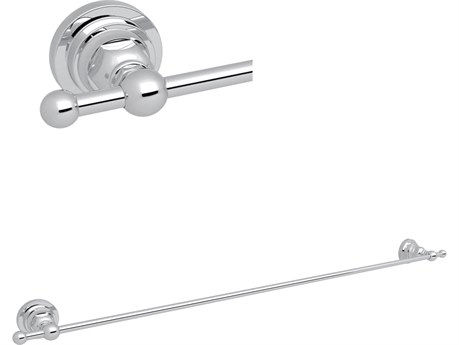 Rohl San Giovanni Single Towel Bar Rail In Polished Chrome