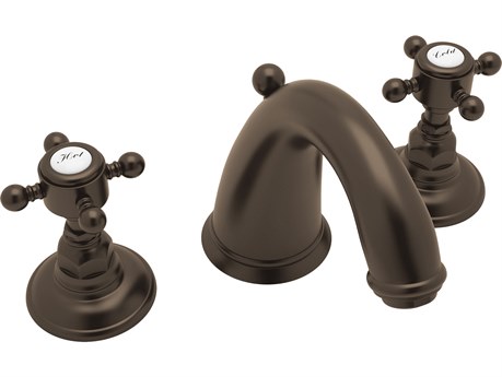 Rohl Viaggio Widespread Lavatory In Tuscan Brass