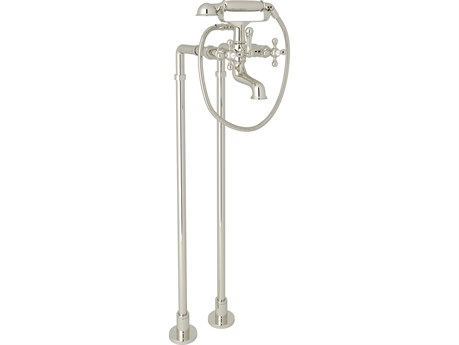Rohl Arcana Floor Mounted Exposed Tub Filler Package In Polished Nickel