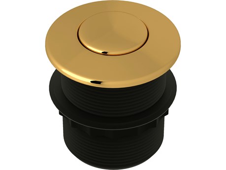 Rohl Air Activated Switch Button Only For Waste Disposal In Unlacquered Brass