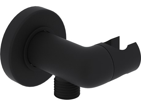 Rohl Handshower Holder And Outlet Supply Elbow In Matte Black