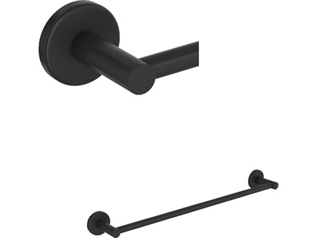 Rohl Lombardia Single Towel Bar In Matte Black