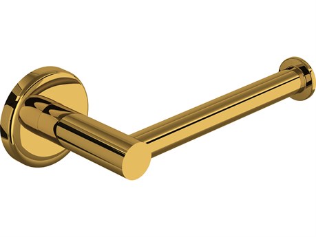 Rohl Lombardia And Avanti Bath Open Toilet Paper Or Tp Holder In Unlacquered Brass