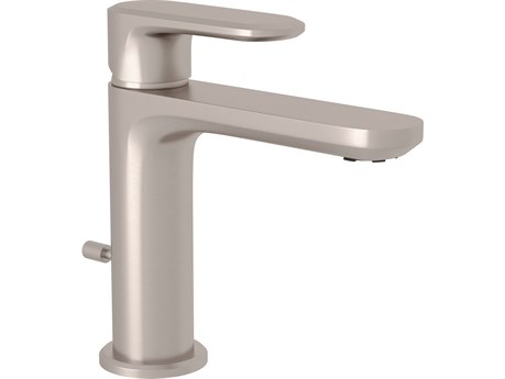 Rohl Meda Satin Nickel Deck Mounted Fixed Spout Lavatory Faucet