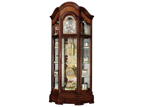 Howard Miller Majestic II Windsor Cherry Large Curio Floor Clock