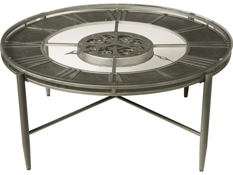 Howard Miller Elon Round Glass Clock Table
