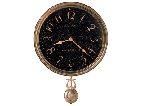 Howard Miller Paris Night Antique Brass Wall Clock