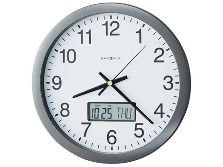 Howard Miller Chronicle Metallic Gray Wall Clock