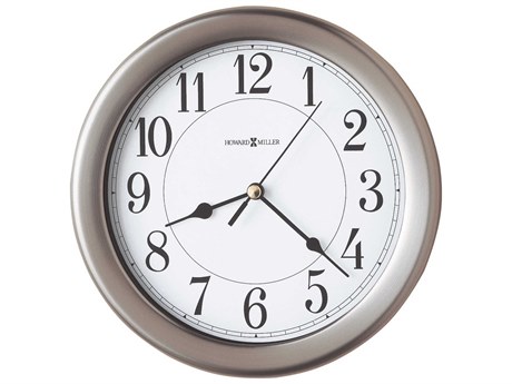 Howard Miller Aries Brushed Nickel Wall Clock