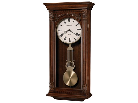 Howard Miller Greer Hampton Cherry Chiming Wall Clock
