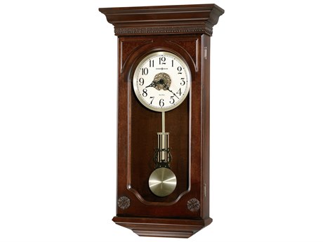 Howard Miller Jasmine Hampton Cherry Chiming Wall Clock