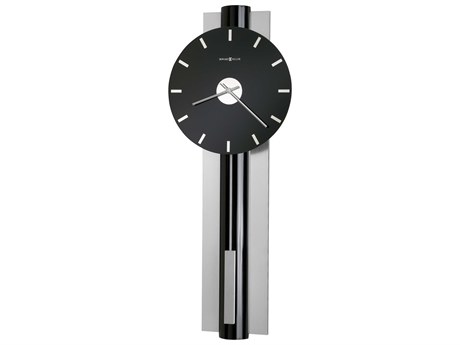 Howard Miller Hudson High Gloss Black Wall Clock