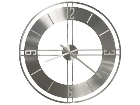 Howard Miller Stapleton Satin Nickel Oversized Gallery Wall Clock