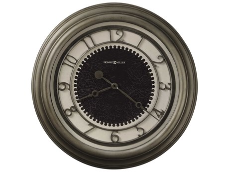 Howard Miller Kennesaw Antique Nickel Oversized Gallery Wall Clock