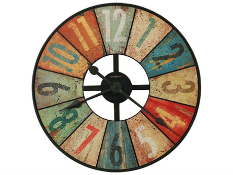 Howard Miller Grange Hall Aged Black Oversized Gallery Wall Clock