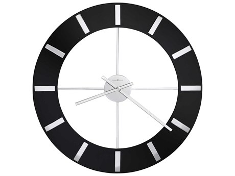 Howard Miller Onyx High-Gloss Black Oversized Gallery Wall Clock