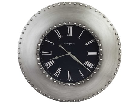 Howard Miller Bokaro Antique Nickel Oversized Gallery Wall Clock