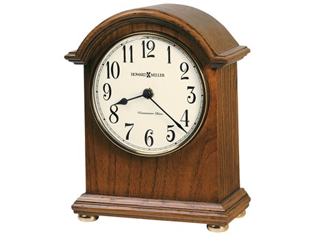 Howard Miller Myra Oak Yorkshire Arched Mantel Clock