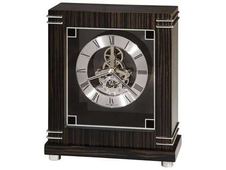 Howard Miller Batavia Macassar Ebony Mantel Clock