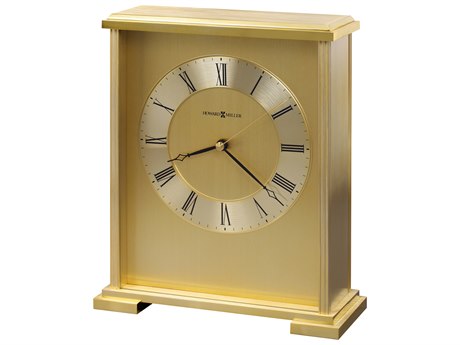Howard Miller Exton Brushed And Polished Brass Clock
